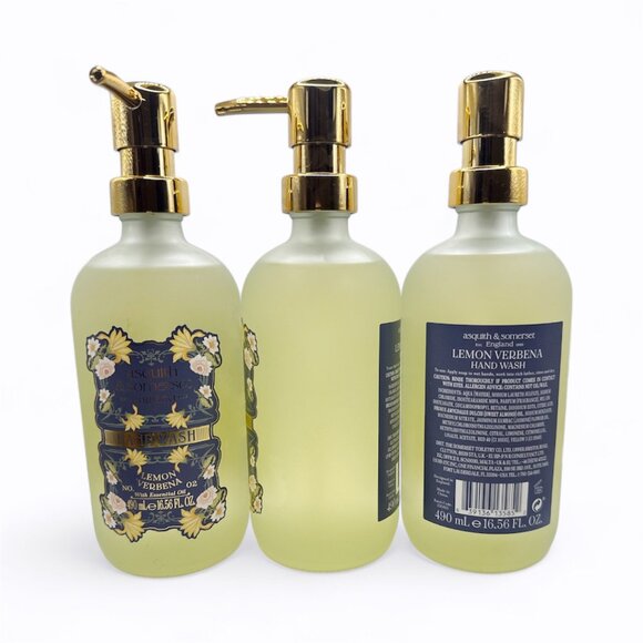 NEW Asquith & Somerset - Lemon Verbena Glass Bottle Hand Wash - 16.56 fl oz - Picture 6 of 6